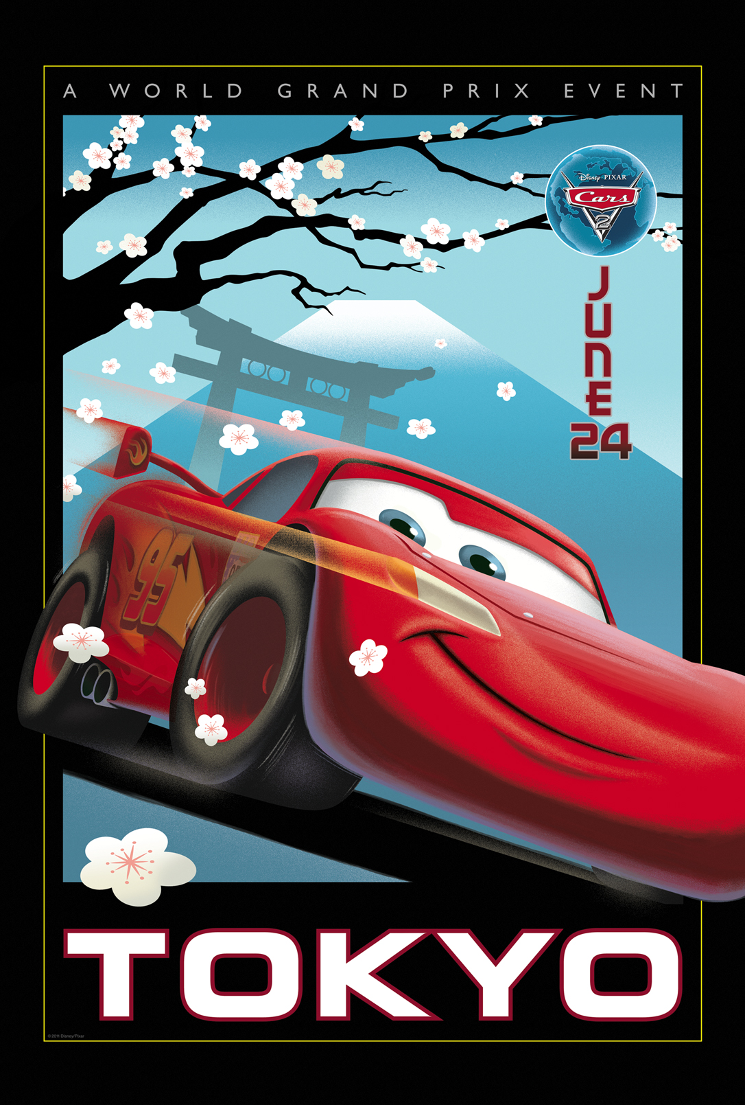 Affiche vintage Cars 2 Filrouge automobile
