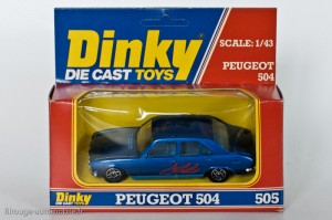 Dinky Toys Solido 1406 - Peugeot 504 berline TI