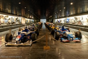 La salle des Formule 1 - Manoir de l'automobile de Lohéac