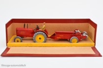 Dinky Toys 27AC - Massey Harris tracteur et épandeur d'engrais anglais en coffret français