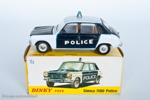Dinky Toys 1450 - Simca 1100 Police - modèle fabriqué en Espagne