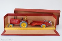 Tracteur agricole et épandeur d’engrais Massey-Harris - Dinky Toys Réf. 27AC - modèles anglais en boite française