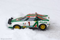 Lancia Stratos HF (sur la neige) - 1ère du Rallye Monte Carlo 1977 - Solido réf. 73