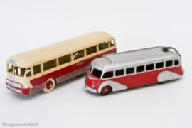 Autocar Chausson Dinky Toys réf. 29F et Isobloc 29E