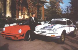 Porsche 911 version tourisme et version 4x4 en vue du Paris Dakar 1984, avec Jacky Ickx