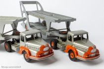 Dinky Toys 39A et 894 - Tracteur Unic porte voitures Boilot