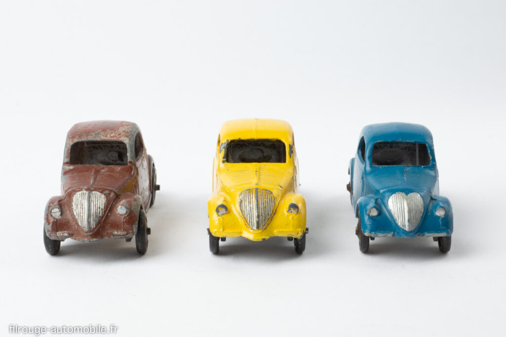 Dinky Toys réf. 35 a - Simca 5 - trois coloris
