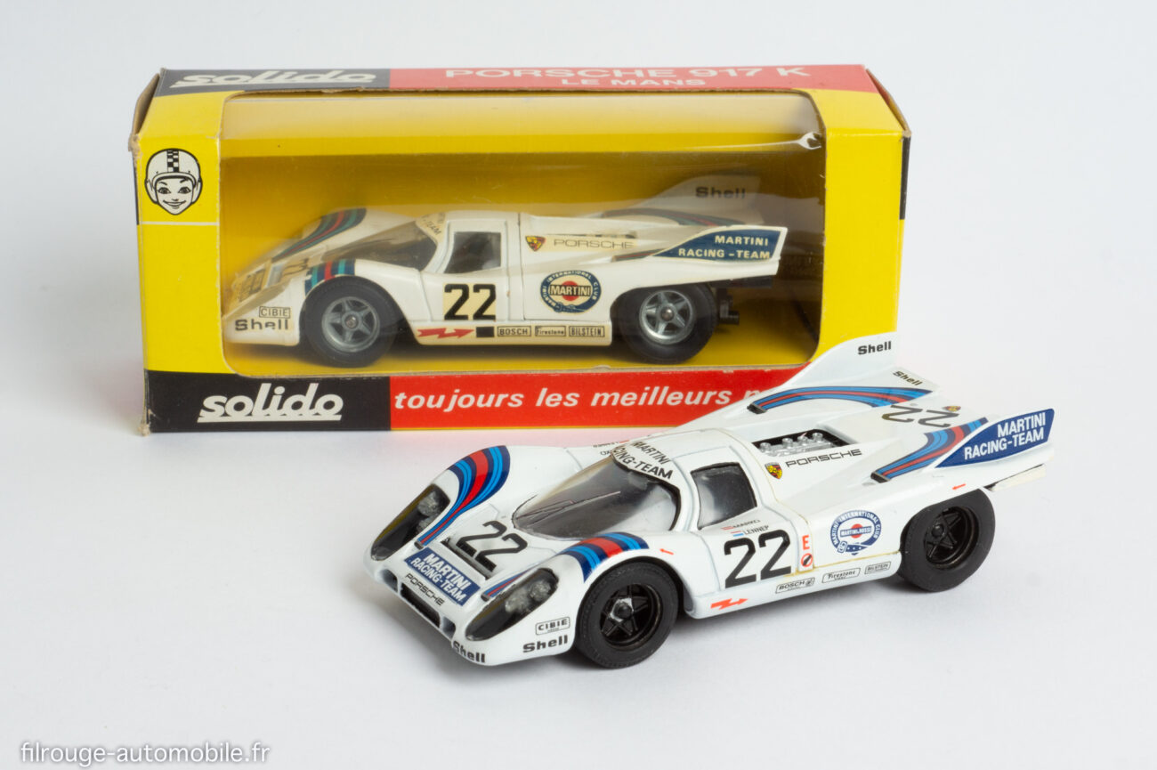 Solido réf.198 (d'origine et amélioré) - Porsche 917 K vainqueur des 24 Heures du Mans 1971